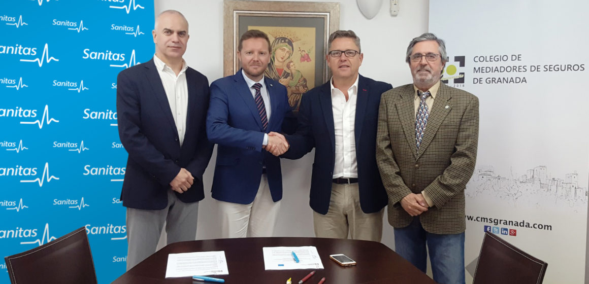 El Colegio de Mediadores de Seguros de Granada y Sanitas formalizan la renovación de su acuerdo protocolario