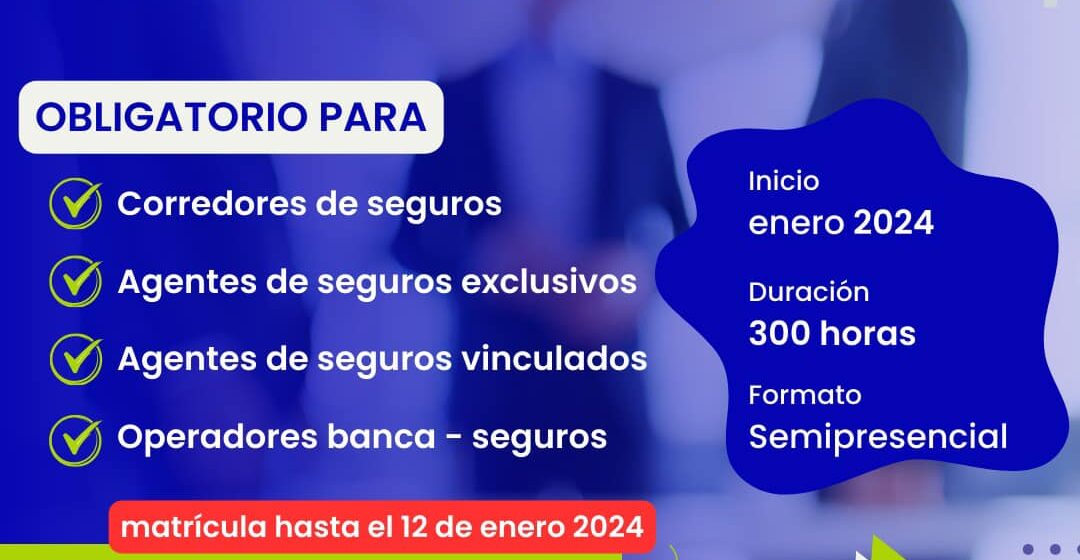 Curso de Formación Nivel 1 y 2 Distribuidor de Seguros